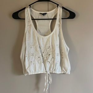 American Eagle Cream Tank/Blouse